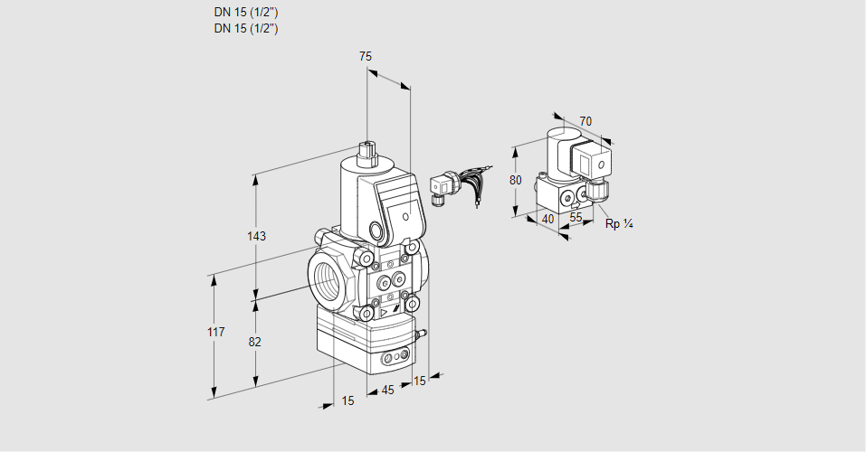 Регулятор давления с эл.магнитным клапаном VAD 115R/NW-50B