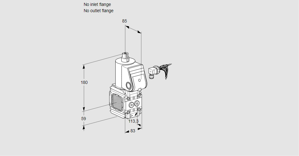 Клапан эл.магнитный газовый VAS 3-F/NW