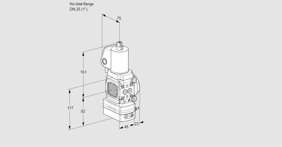 Регулятор давления с эл.магнитным клапаном VAD 1T-/25N/NQGL-25A