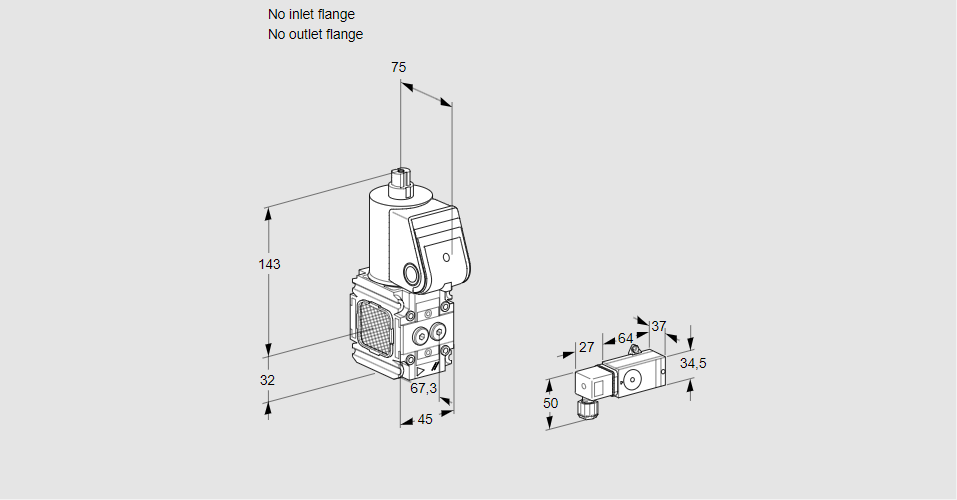 Клапан эл.магнитный газовый VAS 1-R/NW