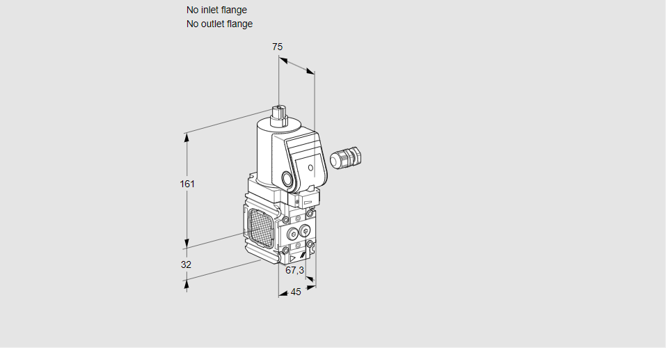 Клапан эл.магнитный газовый VAA 1-/NWSR
