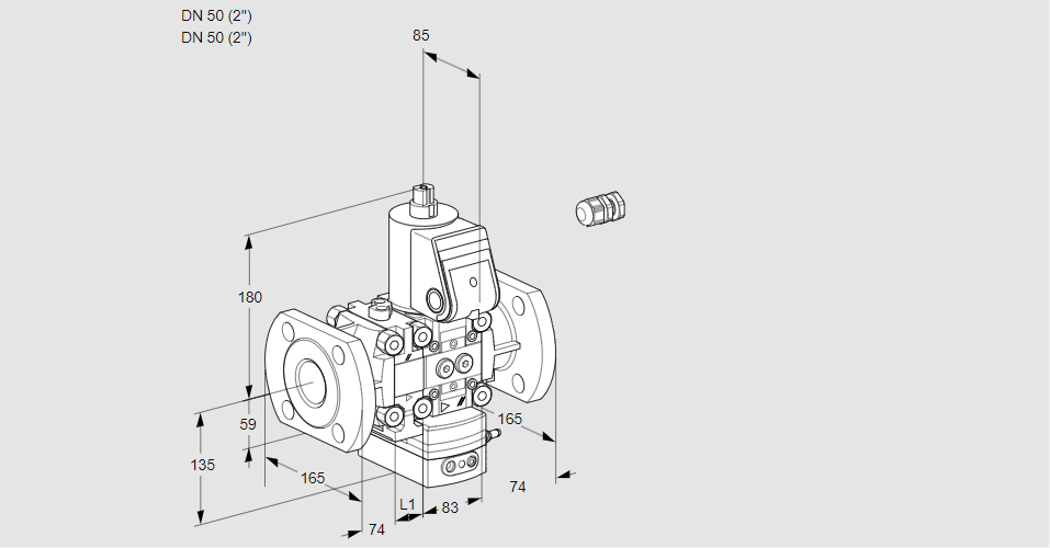Регулятор давления с эл.магнитным клапаном VAD 3E50F/50F05FD-25WR/PP/PP