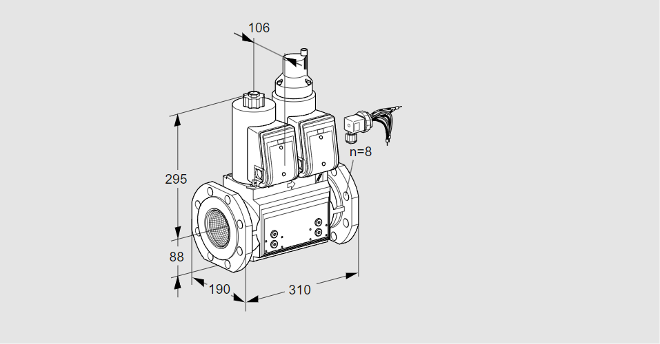 Клапан эл.магнитный сдвоенный VCS 780F05NLKRB/PPPP/PPPP