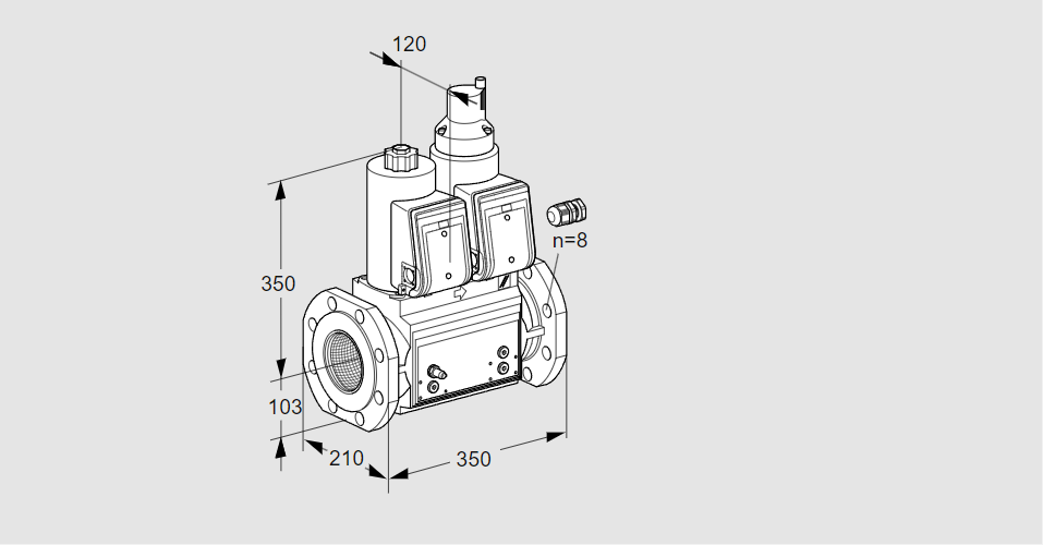 Клапан эл.магнитный сдвоенный VCS 8100F05NLWR3B/MPPP/PPPP