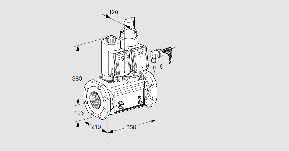 Клапан эл.магнитный сдвоенный VCS 8100F05NLWGRB/MMPM/PPPP
