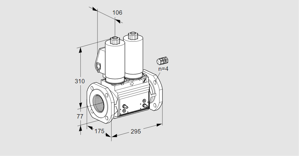 Клапан эл.магнитный сдвоенный VCS 665F05NNWGL3B/MPPM/MPPM