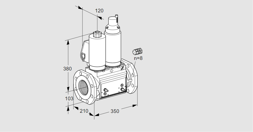 Клапан эл.магнитный сдвоенный VCS 8100F05NLWGL3B/MPPM/PPPP