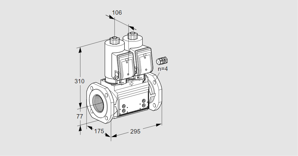 Клапан эл.магнитный сдвоенный VCS 665F05NNWSR3B/PPPP/PPPP