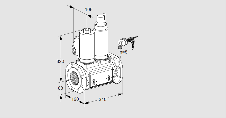 Клапан эл.магнитный сдвоенный VCS 780F05NLWSLB/PPPP/PPPP