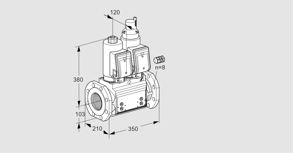 Клапан эл.магнитный сдвоенный VCS 8100F05NLWSR3B/PPPP/PPPP