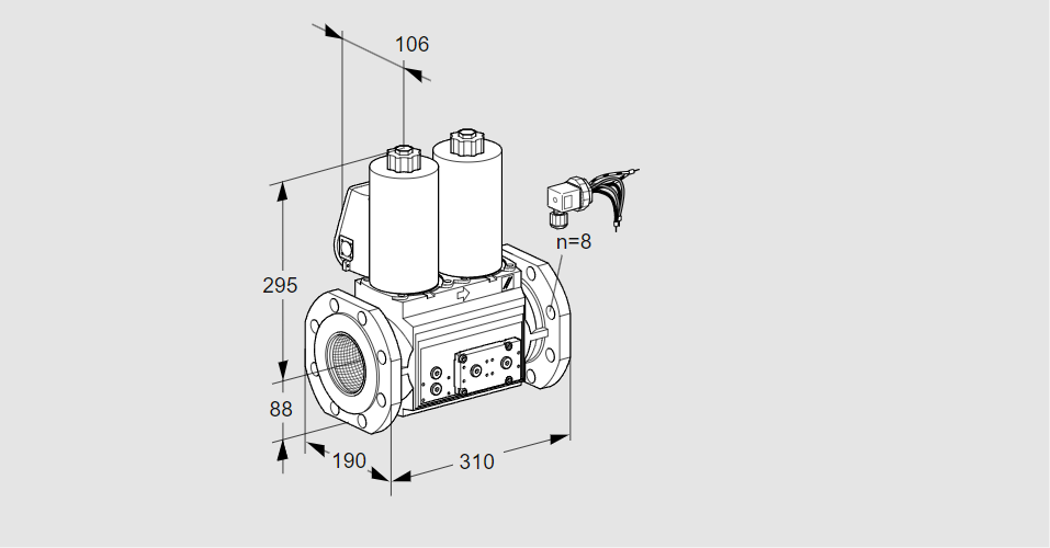 Клапан эл.магнитный сдвоенный VCS 780F05NNWLE/PPPP/PPPP