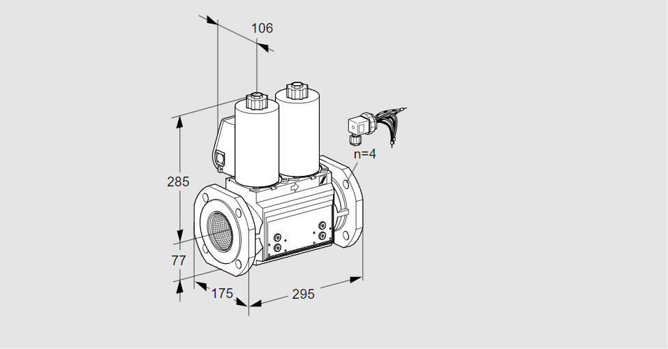Клапан эл.магнитный сдвоенный VCS 665F05NNWLB/PPPP/PPPP