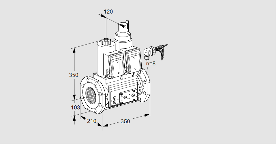 Клапан эл.магнитный сдвоенный VCS 8100F05NLWRE/PPPP/PPPP