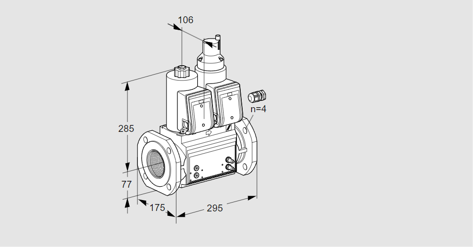 Клапан эл.магнитный сдвоенный VCS 665F05NLWR3B/PPMM/PPMM