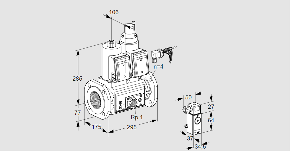 Клапан эл.магнитный сдвоенный VCS 665F05NLWRE/PPEP/P3PP