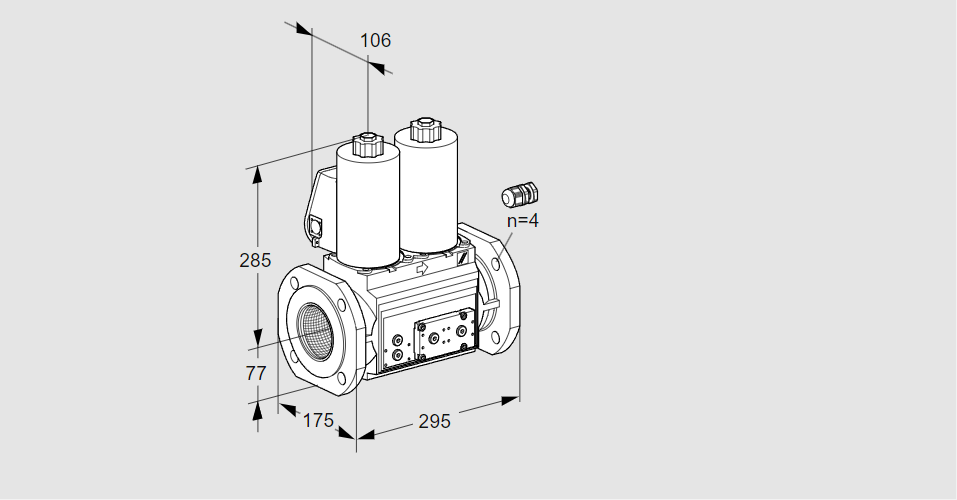 Клапан эл.магнитный сдвоенный VCS 665F05NNKL3E/PPPP/PPPP