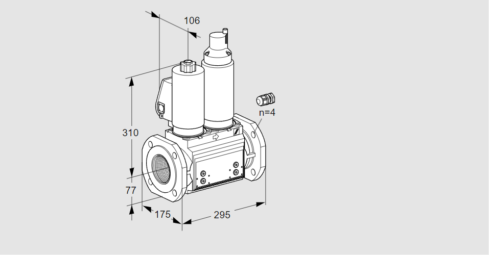 Клапан эл.магнитный сдвоенный VCS 665F05NLWGL3B/PPPP/PPPM
