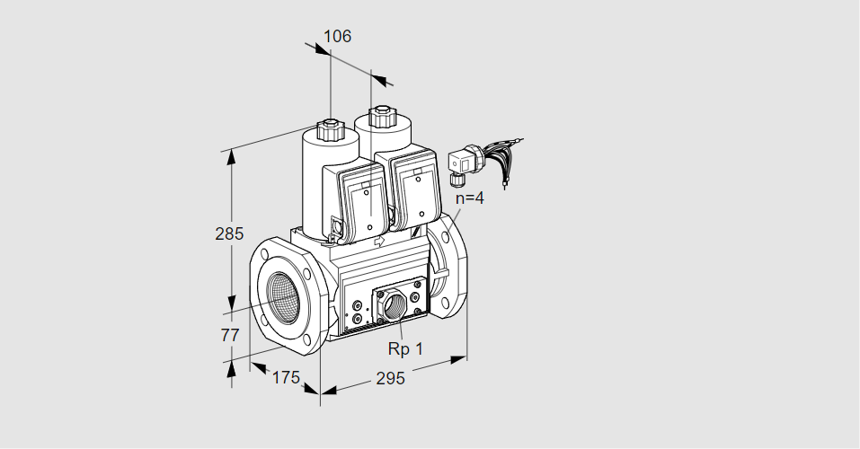 Клапан эл.магнитный сдвоенный VCS 665F05NNWRE/PPEP/PPPP