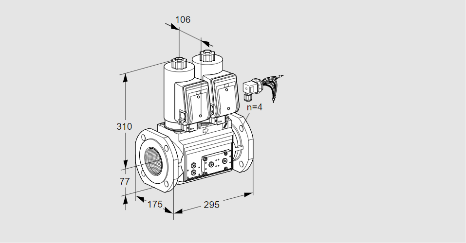 Клапан эл.магнитный сдвоенный VCS 665F05NNKGRE/PPPP/PPPP