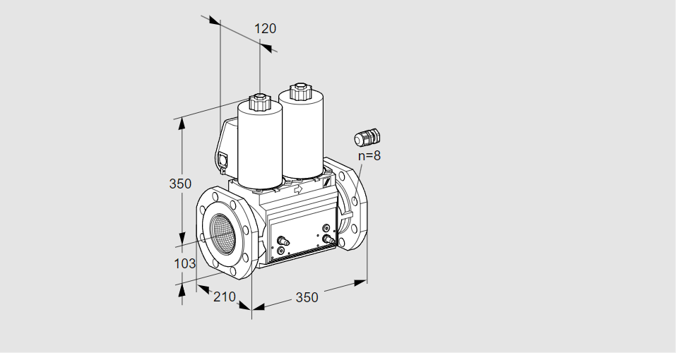 Клапан эл.магнитный сдвоенный VCS 8100F05NNWL3B/MPPM/PPPP