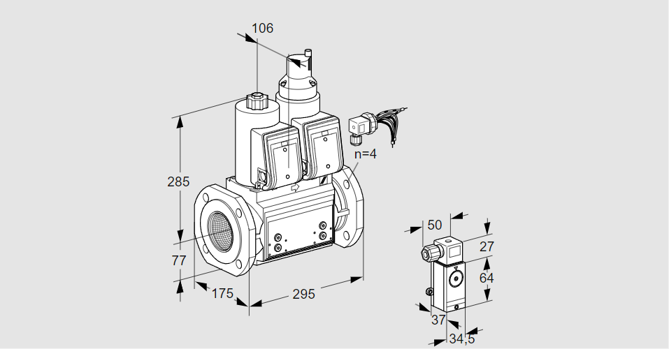 Клапан эл.магнитный сдвоенный VCS 665F05NLWRB/P3PP/PPPP