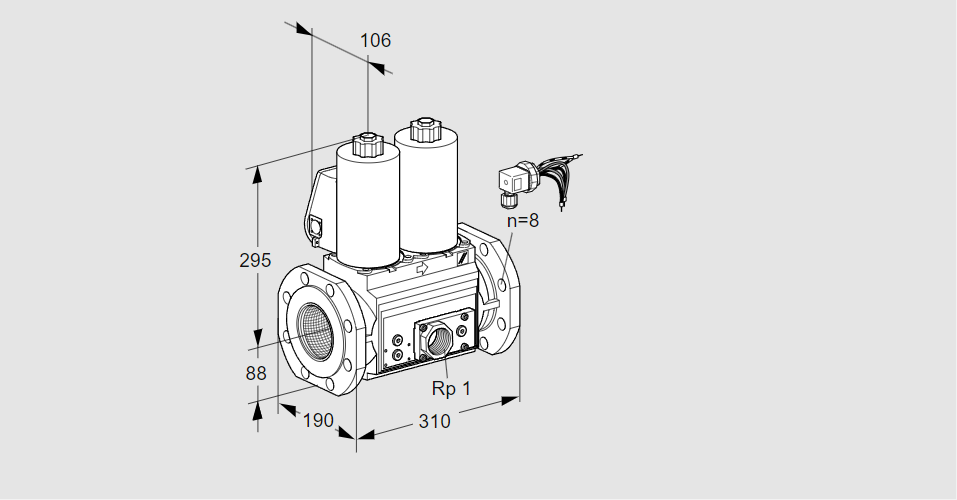 Клапан эл.магнитный сдвоенный VCS 780F05NNWLE/PPEP/PMMP