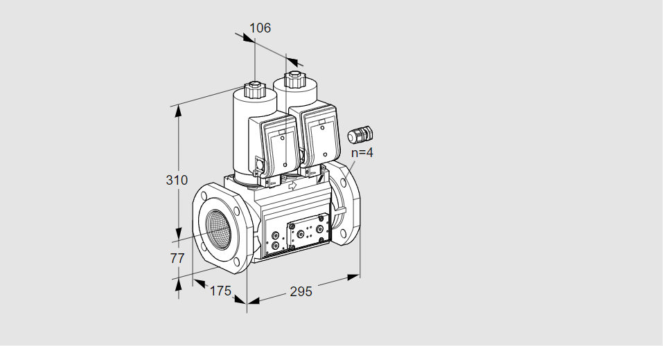 Клапан эл.магнитный сдвоенный VCS 665F05NNWGR3E/PPPP/PPPP