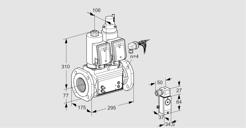 Клапан эл.магнитный сдвоенный VCS 665F05NLWGRB/MM1-/MMMM