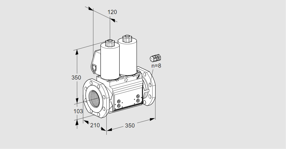 Клапан эл.магнитный сдвоенный VCS 8100F05NNKL3B/PPPP/PPPP