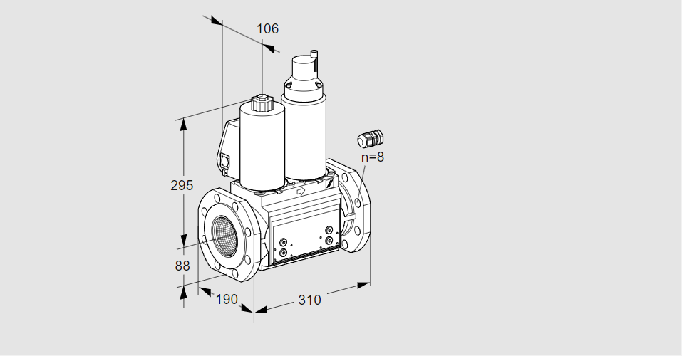 Клапан эл.магнитный сдвоенный VCS 780F05NLWL3B/PPPP/MPPM