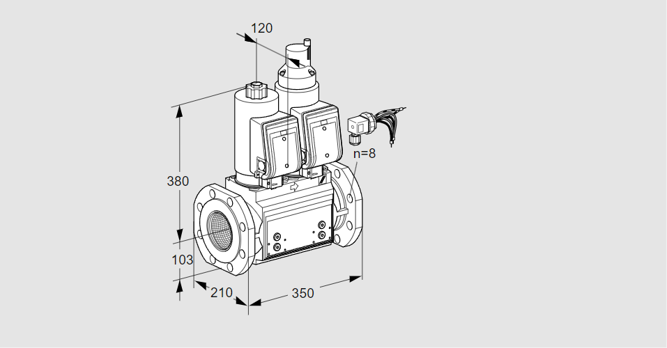 Клапан эл.магнитный сдвоенный VCS 8100F05NLWGRB/PPPP/PPPP