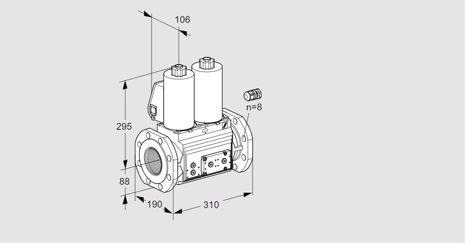Клапан эл.магнитный сдвоенный VCS 780F05NNWL3E/PPPP/PMEP