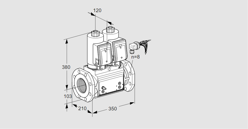 Клапан эл.магнитный сдвоенный VCS 8100F05NNWSRB/MPPP/PPPP