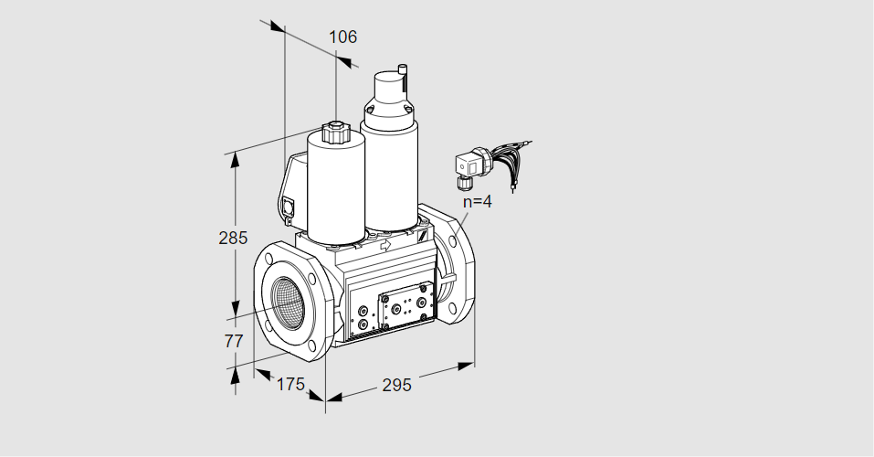 Клапан эл.магнитный сдвоенный VCS 665F05NLWLE/PPPP/PPEP