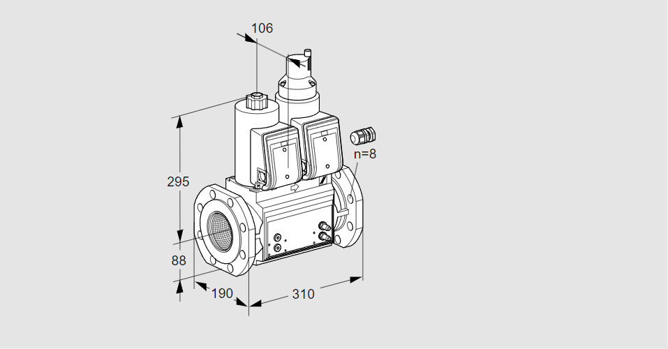 Клапан эл.магнитный сдвоенный VCS 780F05NLWR3B/PPMM/PPMM