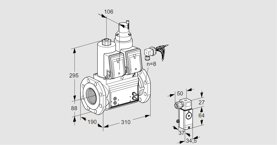 Клапан эл.магнитный сдвоенный VCS 780F05NLWRB/PPMM/P3MM