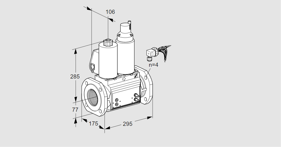 Клапан эл.магнитный сдвоенный VCS 665F05NLWLB/PPMM/PPMM