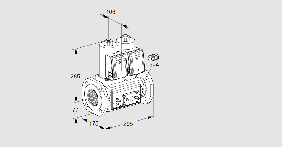 Клапан эл.магнитный сдвоенный VCS 665F05NNWR3E/MPPM/MPPM