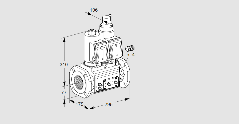 Клапан эл.магнитный сдвоенный VCS 665F05NLWGR3E/MMMM/MMMM