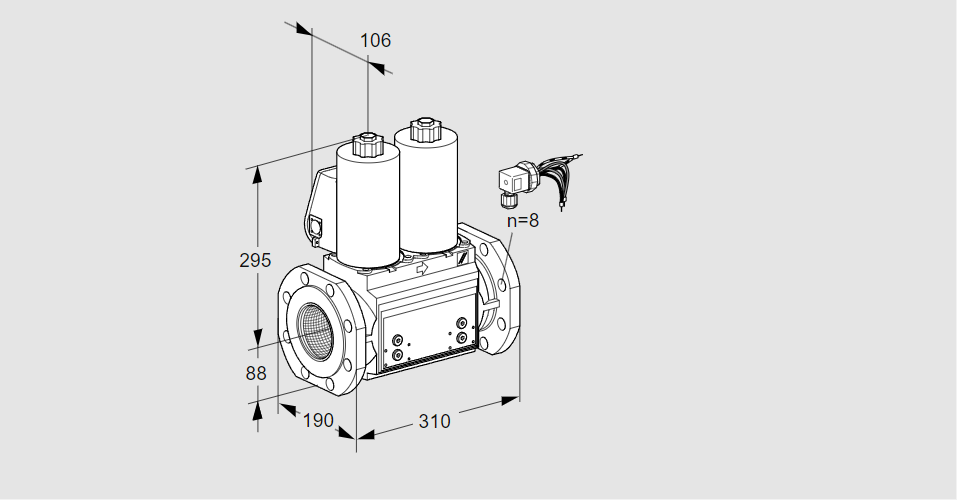 Клапан эл.магнитный сдвоенный VCS 780F05NNWLB/PPPP/MMPM
