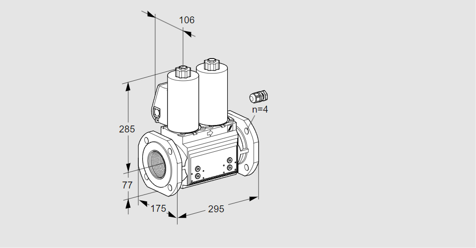 Клапан эл.магнитный сдвоенный VCS 665F05NNWL3B/PPPP/PPPM