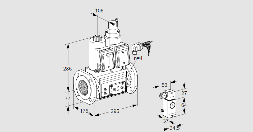 Клапан эл.магнитный сдвоенный VCS 665F05NLWRE/PPPP/P3PP