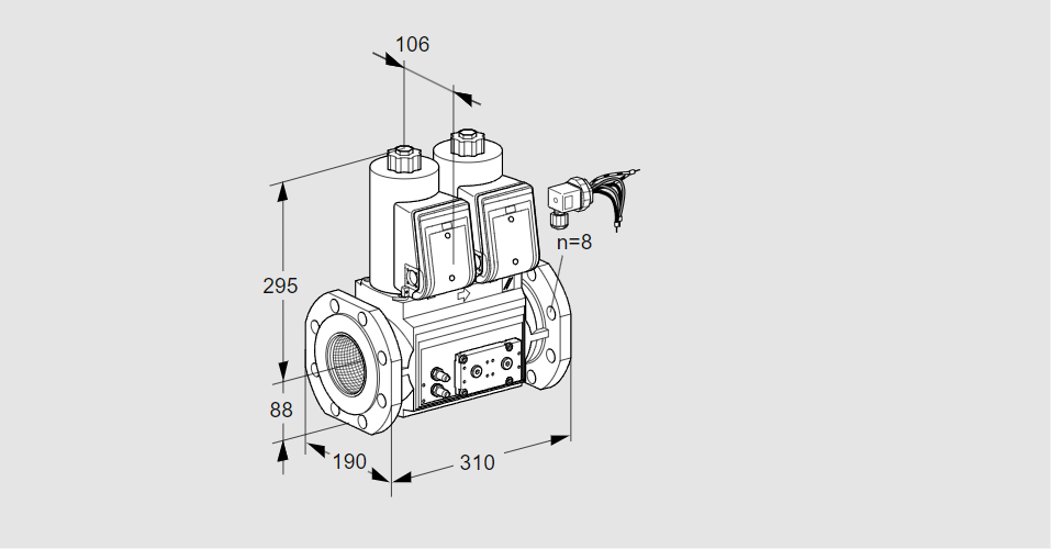 Клапан эл.магнитный сдвоенный VCS 780F05NNWRE/MMPP/MMMM