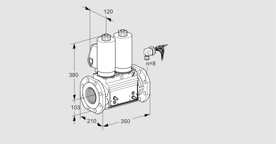 Клапан эл.магнитный сдвоенный VCS 8100F05NNWSLB/MPPM/MPPM