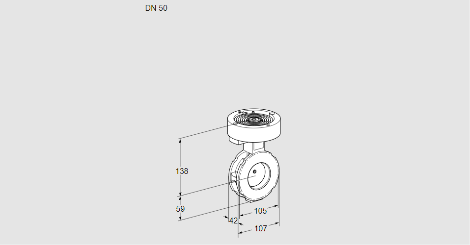 Заслонка дроссельная BVGF 50W05