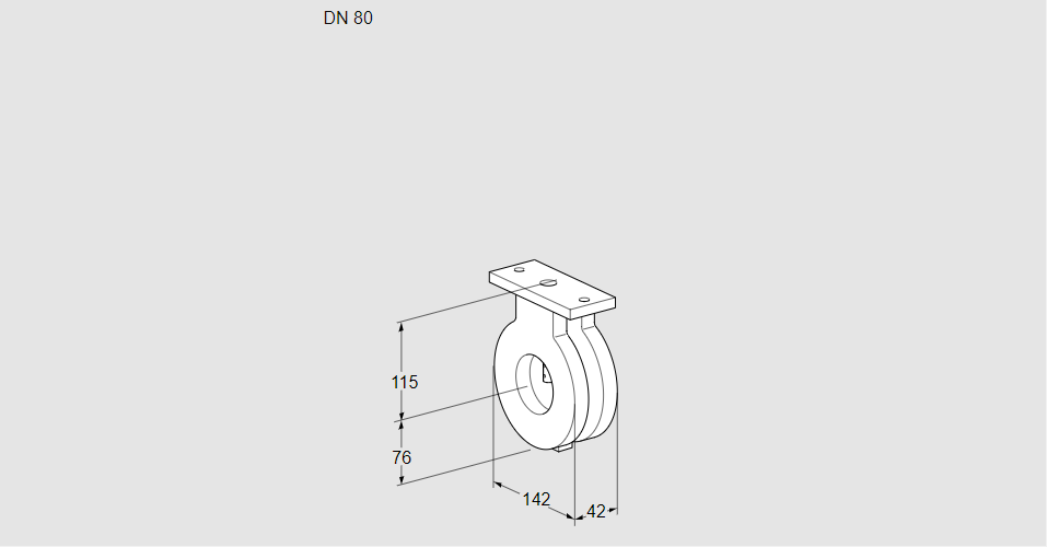 Заслонка дроссельная BVG 80Z05