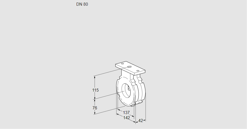 Заслонка дроссельная BVG 80W05