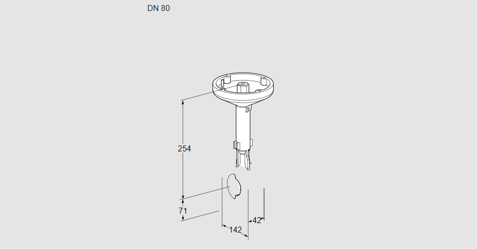 Заслонка дроссельная BVH 80Z01A