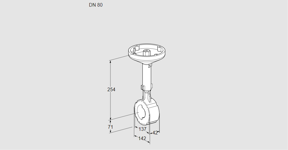 Заслонка дроссельная BVH 80W01A