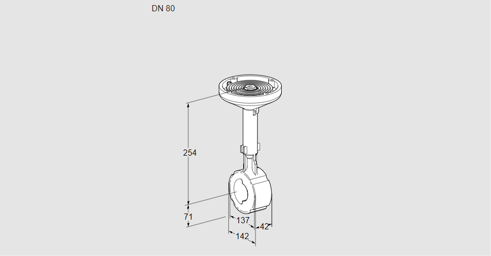 Заслонка дроссельная BVHM 80W01A